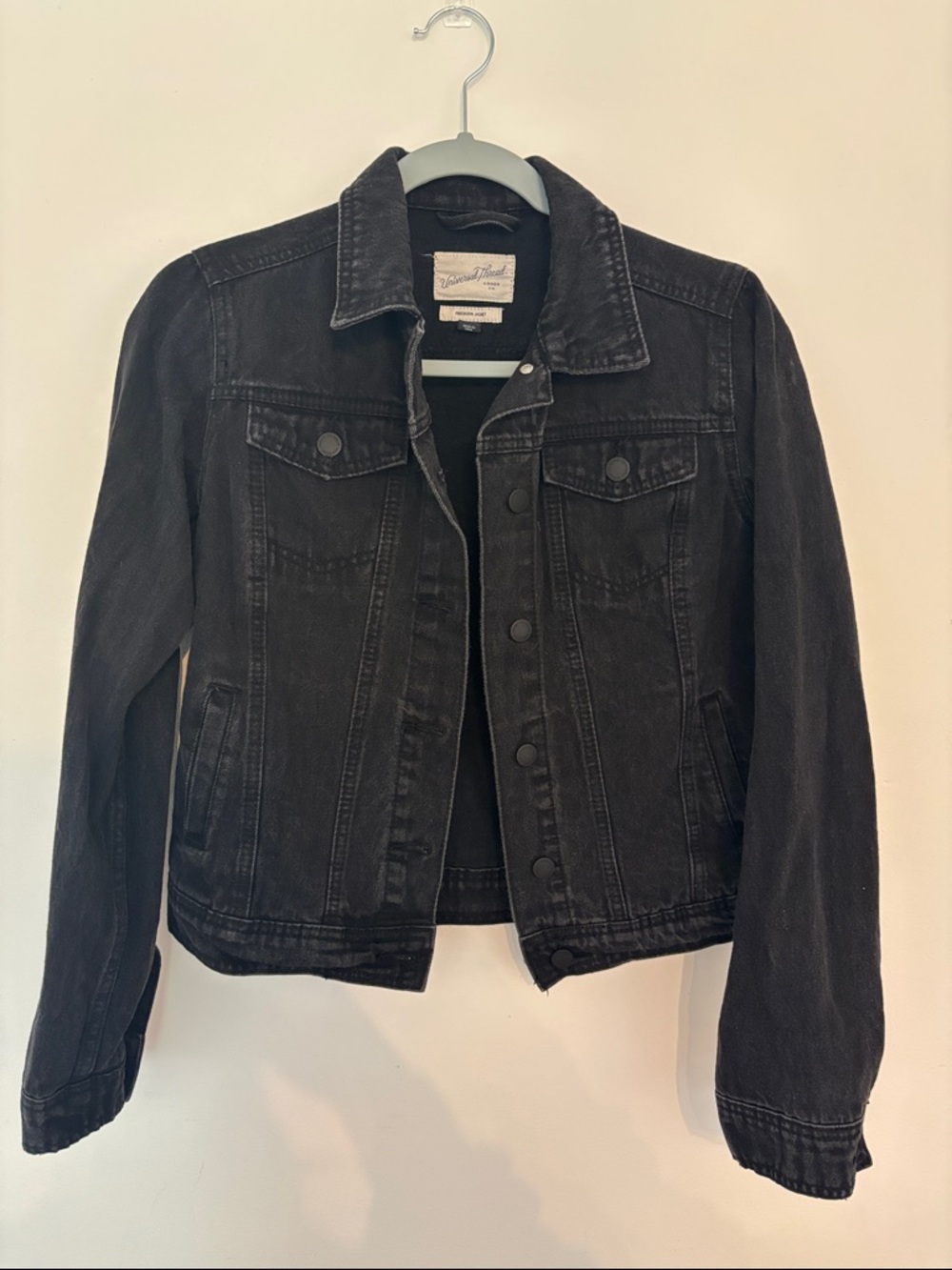 Universal Thread Washed Black Denim Jacket